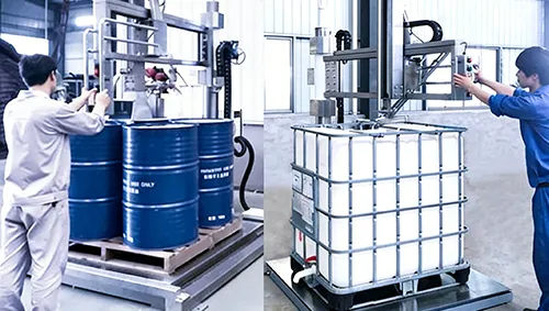 Llenadoras para tambores sobre palet e IBCs (25-1000 L)