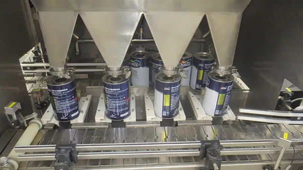 Llenadora automática de latas metálicas