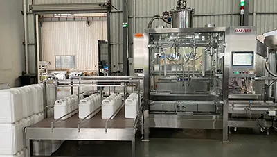 Llenadora automática para bidones industriales 