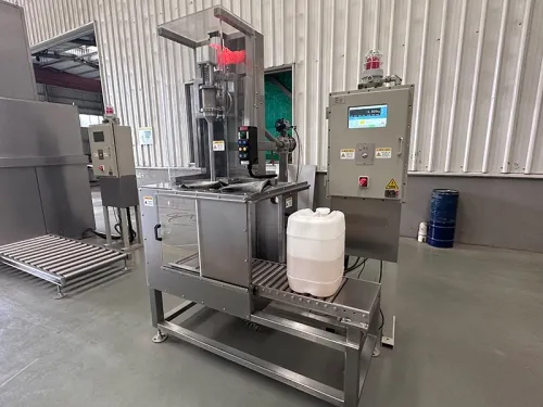 Llenadora semiautomática para baldes y bidones